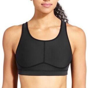 Athleta Black stealth sculptek racerback sports bra size S